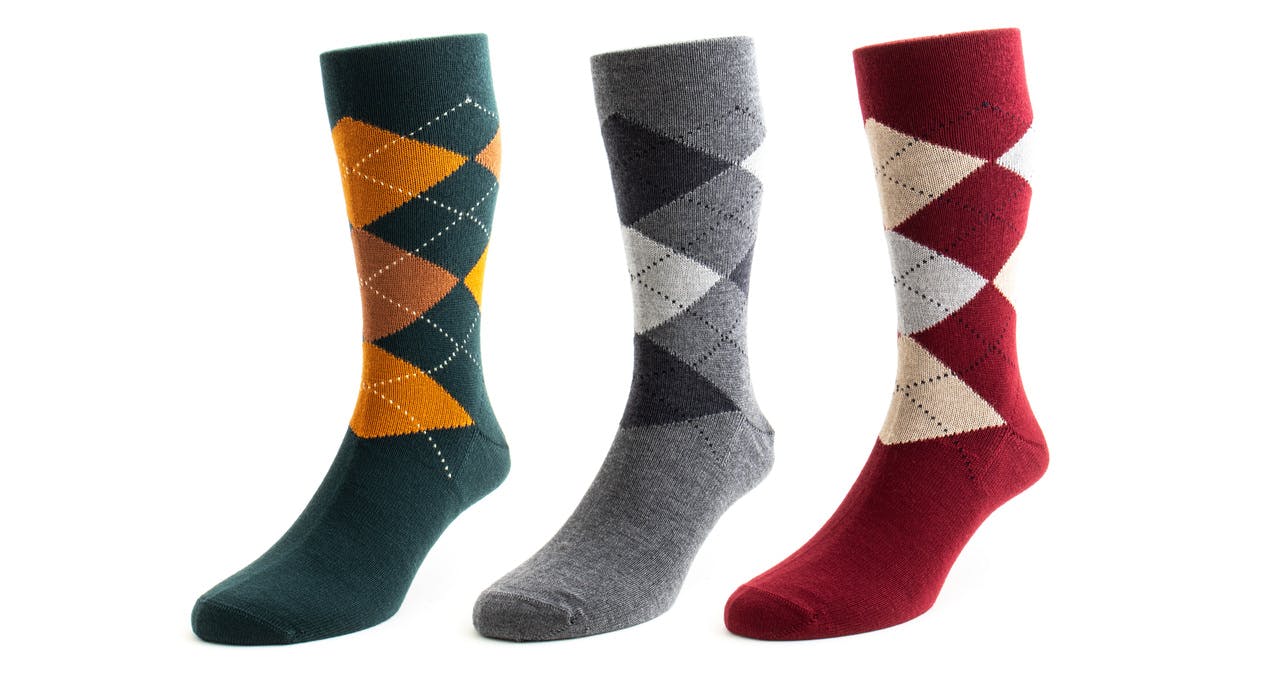 Bresciani Argyle Socks