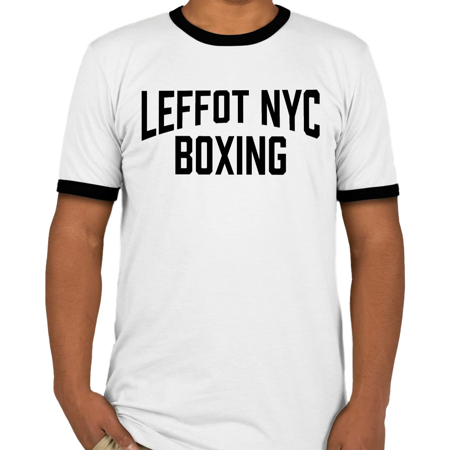 Leffot Leffot Boxing Ringer T-Shirt – White/Black