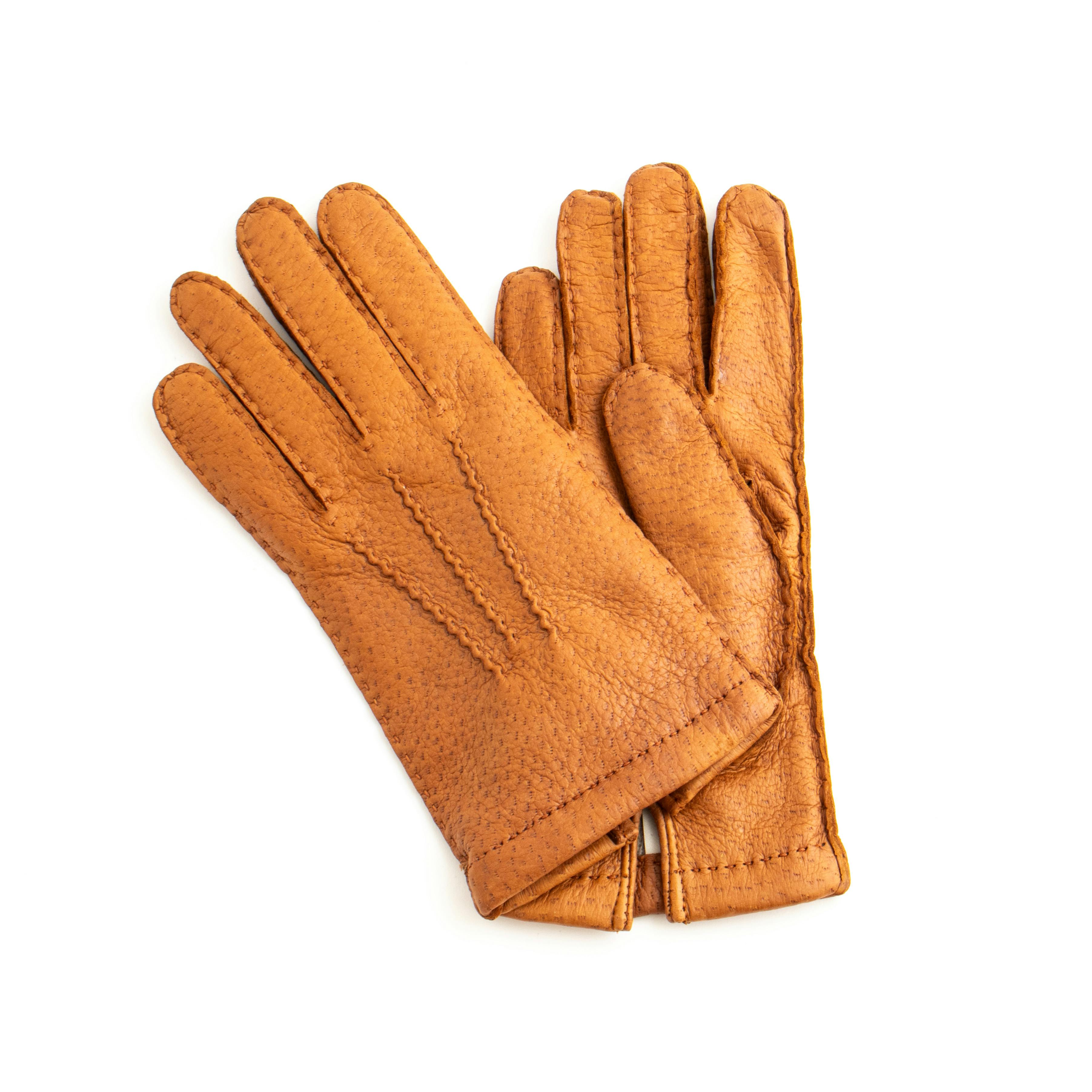 Thomas Riemer Peccary Gloves – Cognac