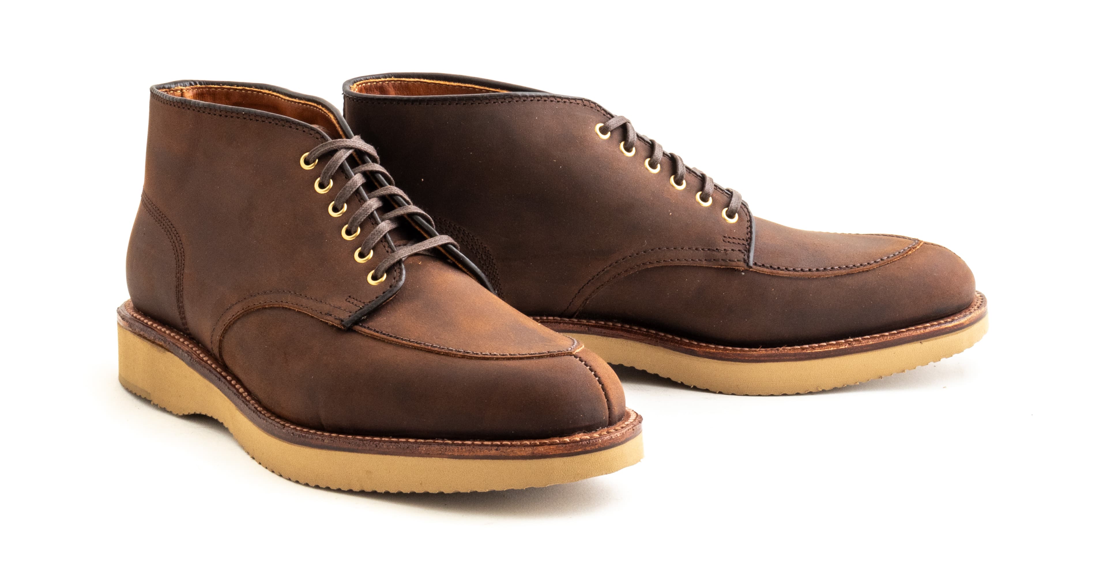 Alden V-Tip Chukka – Tobacco
