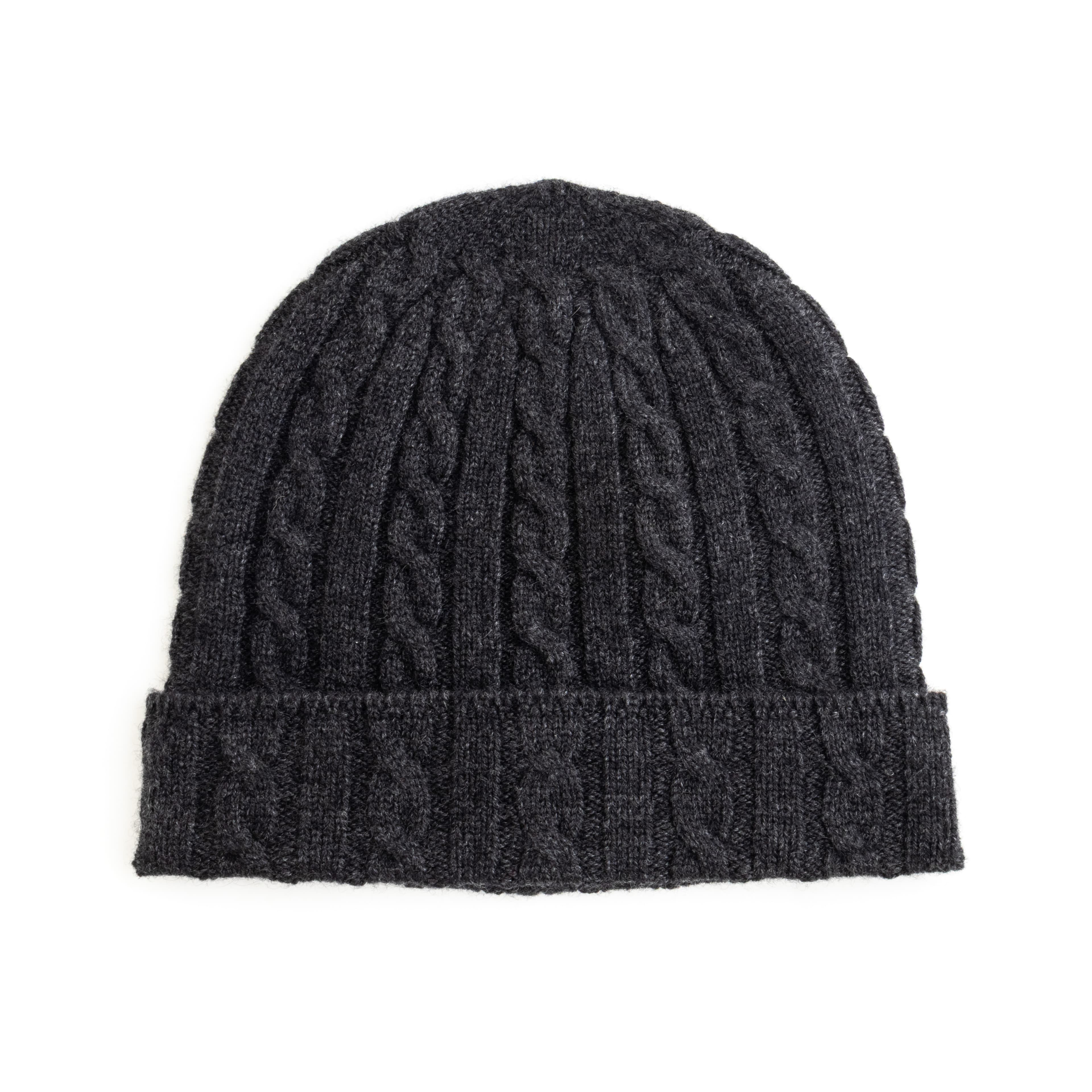 Alan Paine Cashmere Beanie – Charcoal