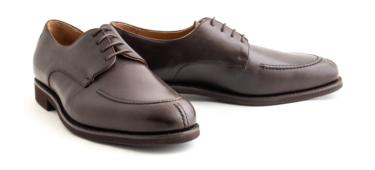 Majordome M32 Split-Toe Derby – Brown Nappa