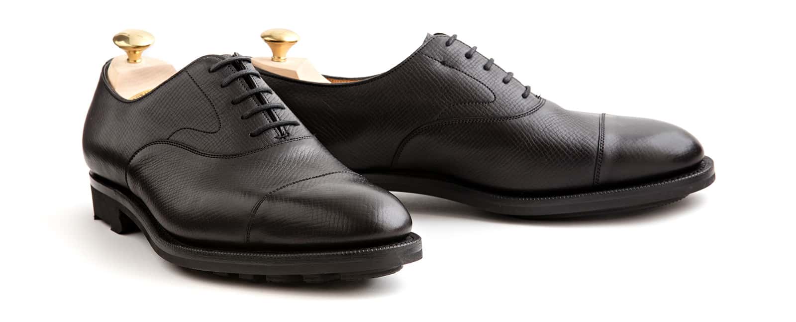 Edward Green Chelsea in black Utah calfskin.