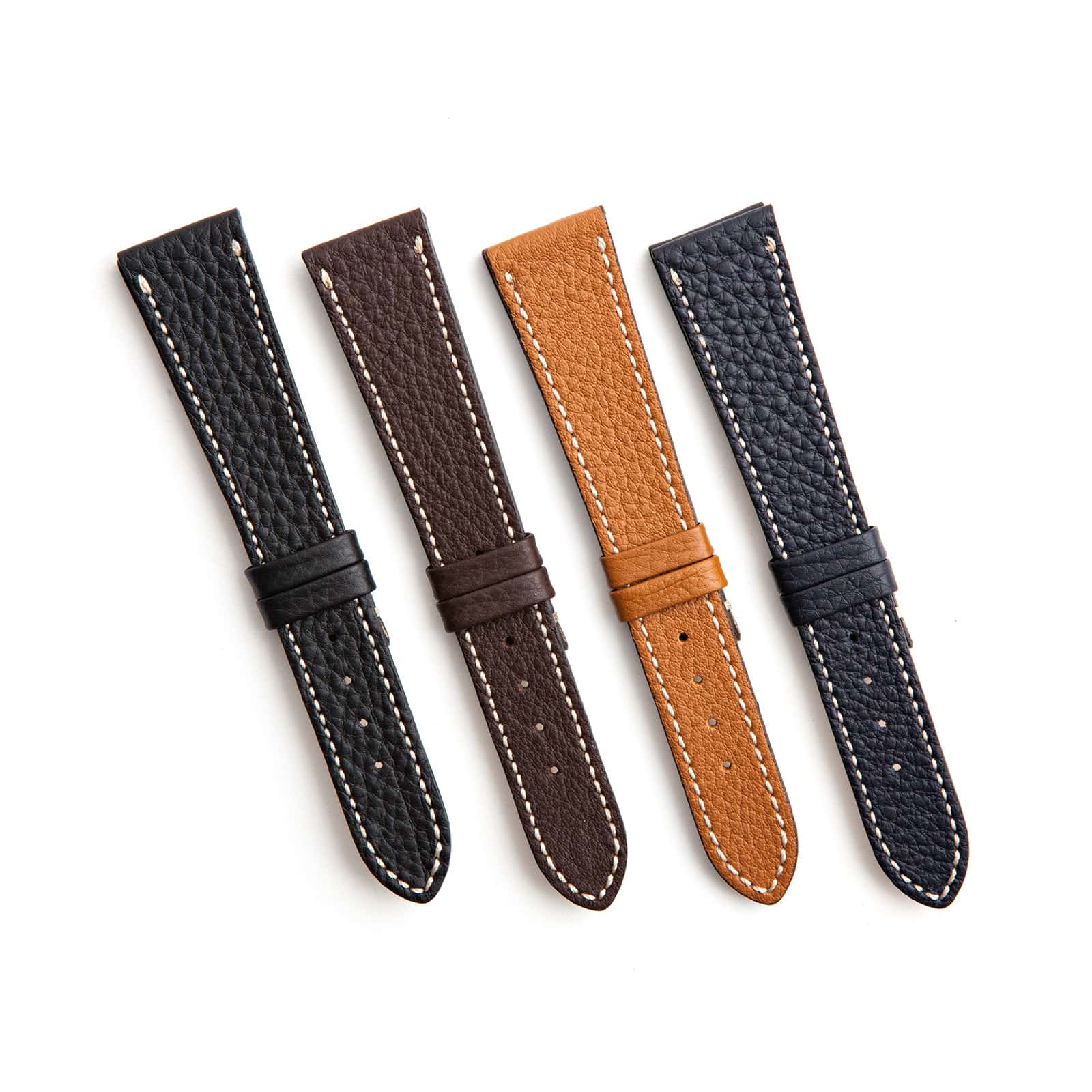 Tumbled Leather Watch Strap - Leffot