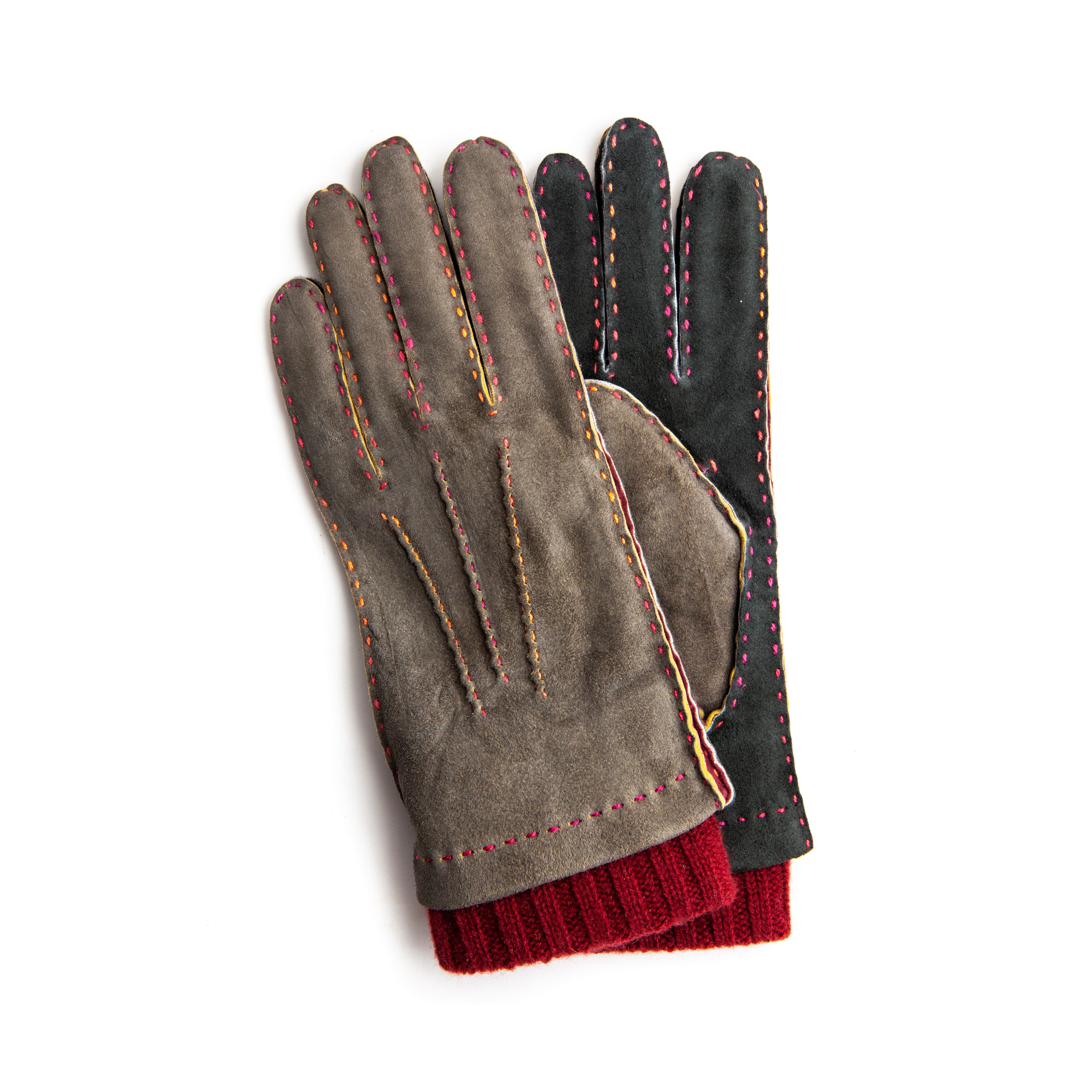 Thomas Riemer Suede Gloves - Multi - Leffot